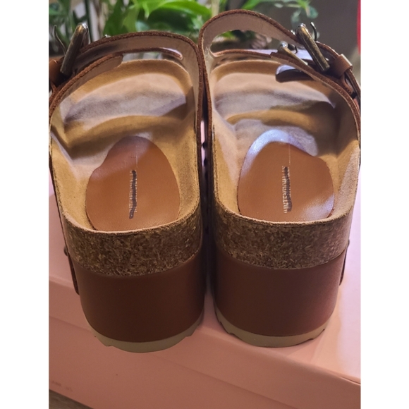 🆕️ FREE PEOPLE INTENTIONALLY COOPER-2 LEATHER PLATFORM SANDAL US 9 Boho Grunge - Picture 8 of 16